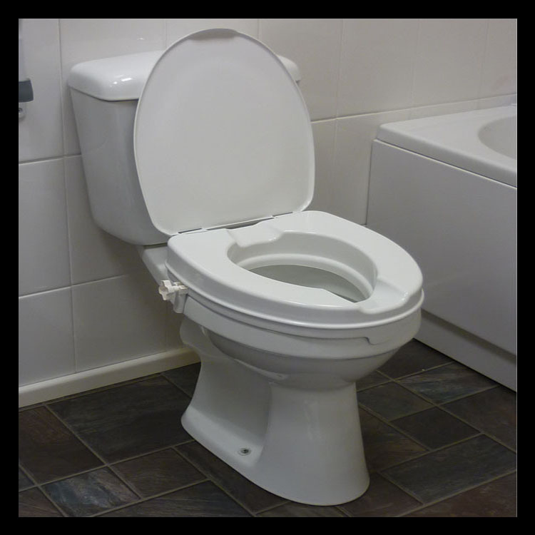12063 Raised Toilet Seat 2inch with Lid (Open)