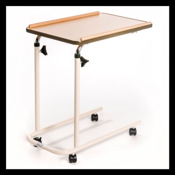 Over Bed Table with Open Base and Castors